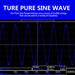 3000Watt Pure Sine Wave Power Inverter 12V DC to 120V AC 4 AC Outlets Dual USB
