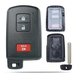 Smart Key Fob Shell Case Replacement Fits for Toyota Tacoma Tundra RAV4 Prius