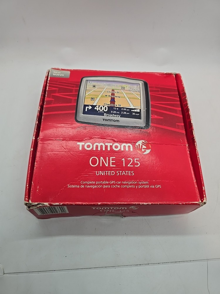 TomTom One 125 (United States) Portable GPS Car Navigation System, 3’5” SCREEN