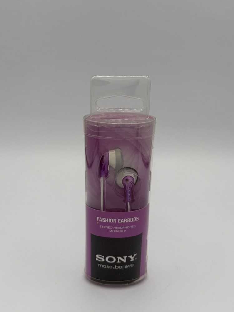 Sony MDR-E9LP Stereo Headphone Fashion Earbuds 2010 Purple 3.5mm Plug