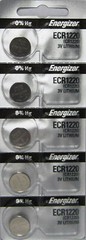 5 Fresh ENERGIZER CR1220 BATTERY 3V LITHIUM DL1220 BR1220 DL1220 ECR1220 SB-T13
