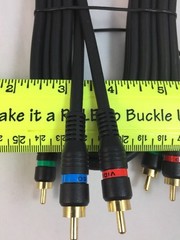 NEW 6Ft BPI Gold Component Audio Video Stereo RCA Cable 2M 3 Connector HQ 6 Ft