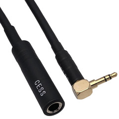 Right Angle 3.5Mm to 6.35Mm Headphone Adapter Cable, 1/8 Inch TRS Male