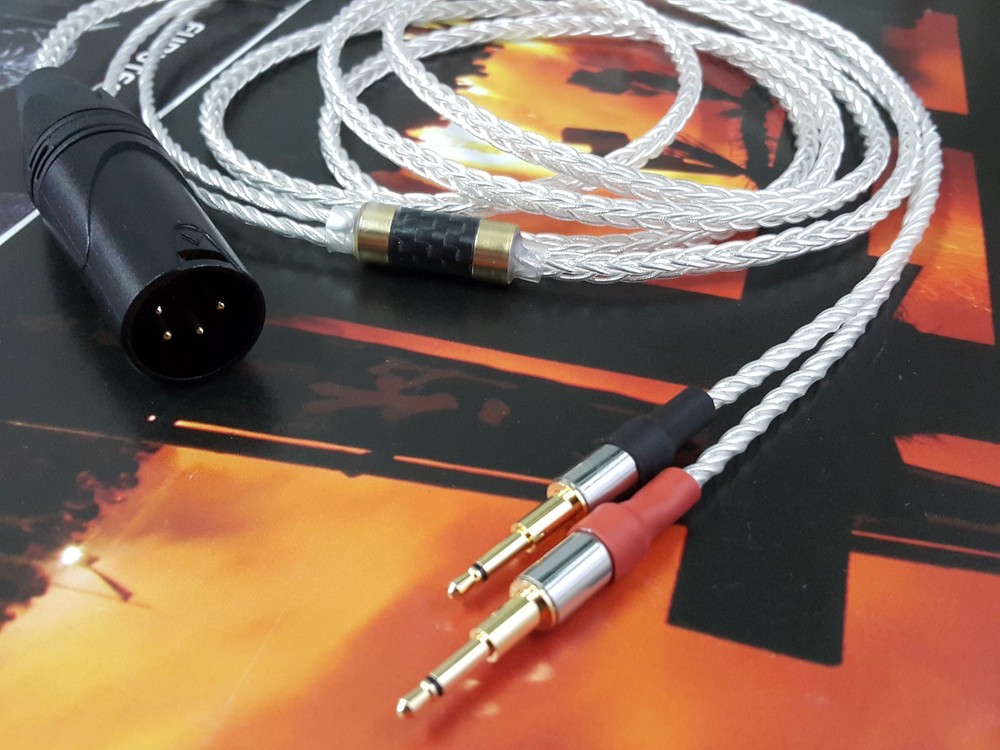 4Pin XLR Cable occ silver For oppo pm-1 pm-2 HD700 MDR-Z1R Z7 jvc sw01 sw02