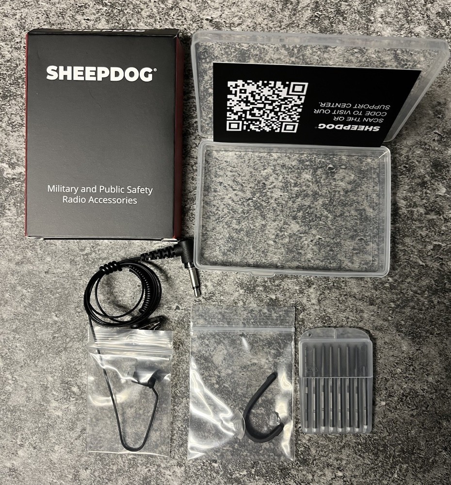SHEEPDOG HDLO COVERT EARPIECE (BLACK) 3.5mm – New