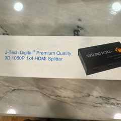JTech Digital 1×4 HDMI Splitter 1080p 3D JTD3DSP0104 1 In 4 Out – Brand New