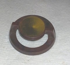 VINTAGE CONTROL KNOB FOR TV TELEVISION SETS METAL,PLASTIC UNKNOWN BRAND OR MODEL