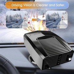1200W Heater Portable Heating Cooling Fan Defroster Demister for Car Truck 12V
