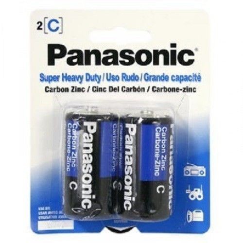 24 Panasonic Batteries SIZE C Super Heavy Duty Batteries (12 packs of 2) NEW