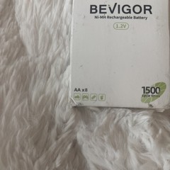 BEVIGOR AA Rechargeable Batteries 1500 Cycle, 2800 mAh High Capacity 1.2V..8 new