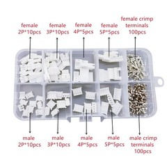 JST PH 2.0 Connector kit 2/3/4/5 Pin 2.0mm Pitch Female Male Housing Adapter …