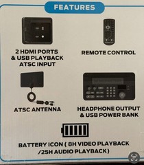 Monster MNVISION-15 Vision Portable Entertainment System