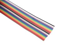 20 Pin Rainbow Color Flat Ribbon IDC Cable Wire 5m Length