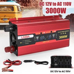 5000W 3000W DC 12V to AC 110V 120V Car Power Inverter Converter 2AC Socket & USB