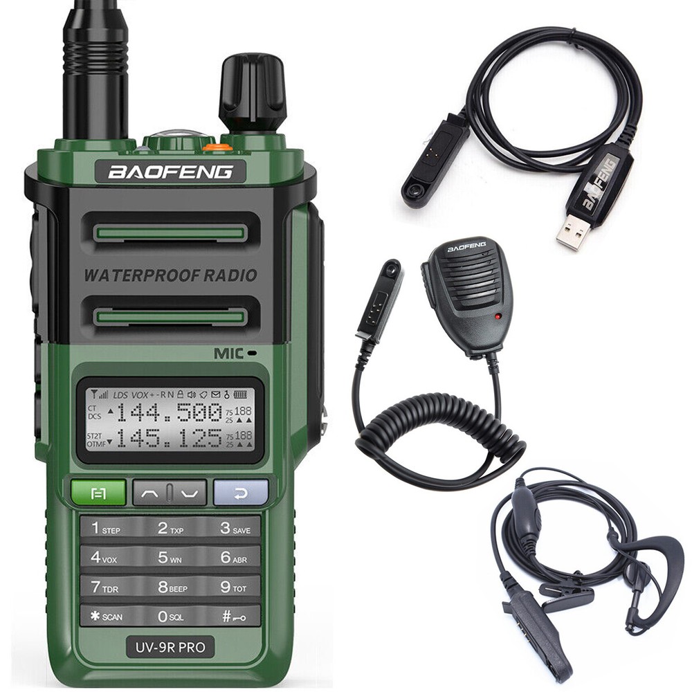 Baofeng UV-9R PRO Waterproof Dual Band Two Way Radio Walkies Talkie Long Range
