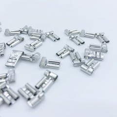 Non-insulated Electrical Wire Connectors Brass Female Flag Spade Terminals 4.8mm