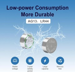 25pc LR44 Batteries AG13 1.5V Alkaline Button Cell Battery for Watch Toy Key Fob
