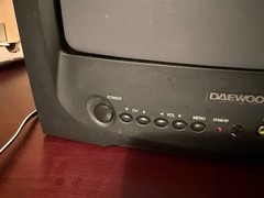 Daewoo DTQ-13V5FC CRT Vintage Retro Gaming Mini TV 13” Tested Working No Remote