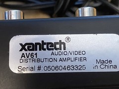Xantech AV61 Audio Video Distribution Amplifier with AC Power Adapter
