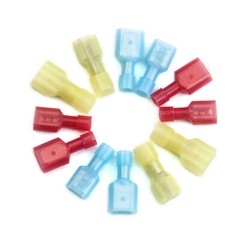 500PCS Nylon Spade Insulated Crimp Connectors Quick Disconnect Wire Terminals
