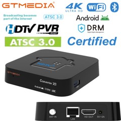 OTA 4K UHD ATSC 3.0 Converter Digital TV Tuner DRM TV Box Free 5 Channels DVR US