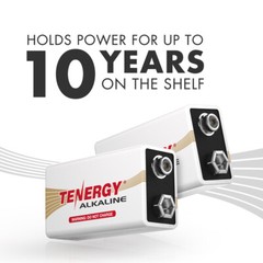 Tenergy 9V Alkaline Battery 6LR61 Exp 10 Years Bulk Pricing Lot