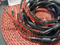 10 AWG 2 Pack Audiophile Speaker Cable Speaker Wire Gold Banana Plugs ,4N OFC