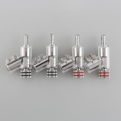 4pcs Rhodium Plated LOCK SPEAKER CABLE BANANA PLUG CONNECTOR jack
