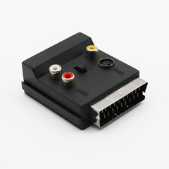 1x RGB Scart Male to 3x RCA Female + S-Video AV TV Audio Cable Converter Adapter