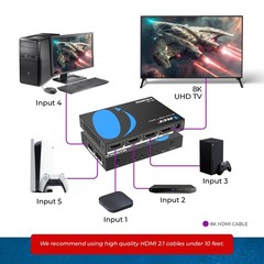 OREI 4K@60Hz 5-port HDMI™ Switch (BK-501)