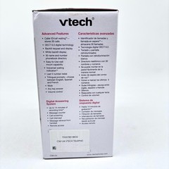 Vtech Dect 6.0 Digital Answering Phone System Model CS6124 – White Blue