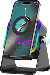 Wireless Induction 5-in-1 Bluetooth Speaker, Cell Phone Stand with Stereo Sound