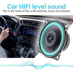 1pc 4 inch 12V Car Speaker Audio Player Ultra-thin Modified HiFi 100W
