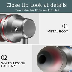 3.5mm HIFI Super Bass Headset In-Ear Earphone Stereo Earbuds Headphone Wired Mic