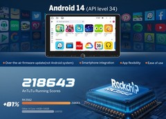 Eonon UX7A Plus 10.1″ IPS Android 14 4+64G 2DIN GPS CarPlay Car Stereo Radio DSP