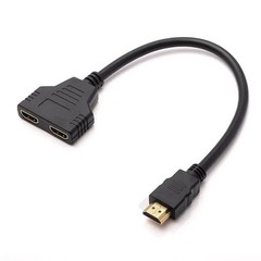 4K HDMI Cable Splitter Adapter 2.0 Converter 1 In 2 Out 1 Male to 2 Female lot