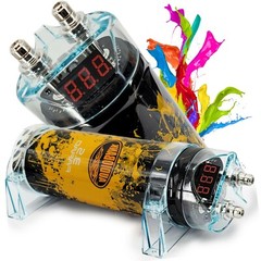PRO 3.5 Farad Capacitor Car Audio 3500 Watts Power 12V Display + 4 Gauge amp KIT