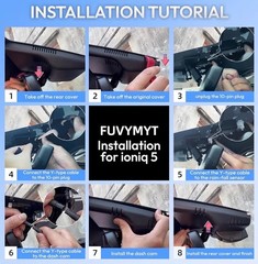 4K Dash Cam for Hyundai IONIQ 5 2025 (7-Vent) & 2024 IONIQ 5 N, 2160P 128GB Card