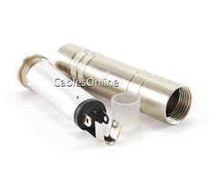 Silver 1/4″ Mono Female Solder Type Inline Jack Connector, CablesOnline CN-029
