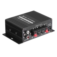 400W 12V 2 Channel Powerful Stereo Audio Power Amplifier HiFi Bass Amp Car Home
