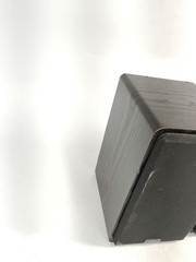 Micca MB42 Black Bookshelf Speakers 9.5×6.75×5.75 Inches No Wires Tested Works