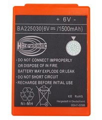 1500mAh 2100mA BA225030 6V Battery For HBC pump truck remote control battery US