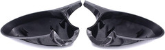 Pair of Carbon Fiber ABS Rear View Door Side Mirror Cover Cap for BMW 3 Series E