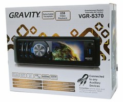 Gravity VGR-S370 3″ screen 1-Din DVD VCD MPEG4 AMFM Car Entertainment System