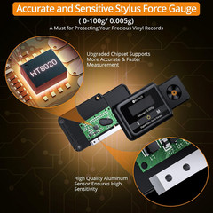 0.005G/100G Professional Turntable Stylus Force Gauge Scale with Touch