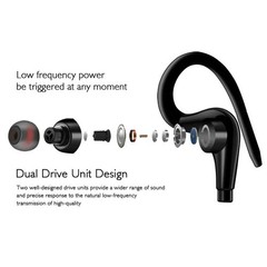 In-Ear Wired Sport Running Earphone Earbuds Over ear Hook Headphone 3.5mm w/MIC
