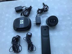 LOGITECH Harmony Elite Remote Control W/ Hub, Cradle, 2 IR Blaster. AS-IS.