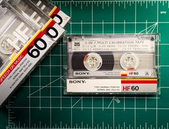 5-in-1 SONY Nostalgia Test/Calibration Cassette tape: L/R, Level, Speed, Azimuth