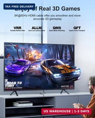 8K Micro HDMI to HDMI Adapter 1.5Ft, Micro HDMI Male to HDMI Female Cable with 8