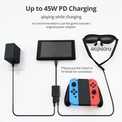 AR Glasses Hub USB C to AR Glasses 4K@60Hz Charging Adapter